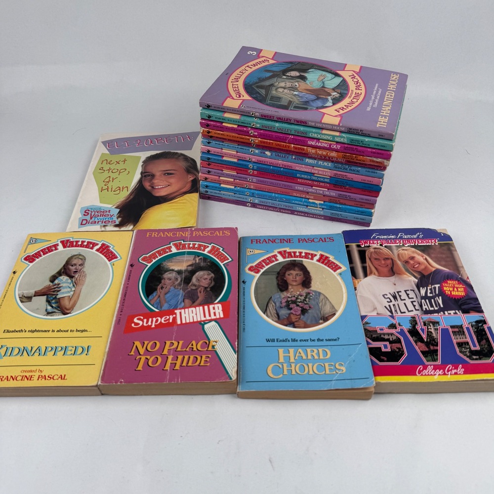 Vintage Sweet Valley High Sweet Valley Twins Lot of 19 Paperback Books